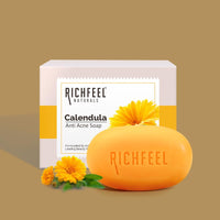 Richfeel Calendula Acne Soap, 75g (Pack of 3)