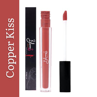 Bloom Beauty Liquid Lipstick, Velvet Matte Finish, Lightweight & Hydrating | Long-Lasting Wear, (Copper Kiss)