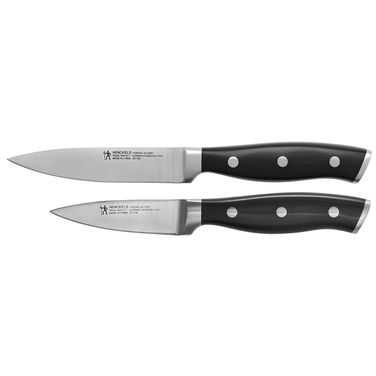 HENCKELS Forged Accent Razor-Sharp 2-pc Paring Knife Set, German Engineered Informed by 100+ Years of Mastery,Black 2 Pc Set New Version