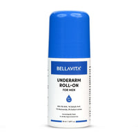 BELLAVITA Deo White Natural Underarm Roll On Deodorant for Men |Control Odour|Alcohol-Free| Antiperspirant for Long Lasting Freshness 50ml