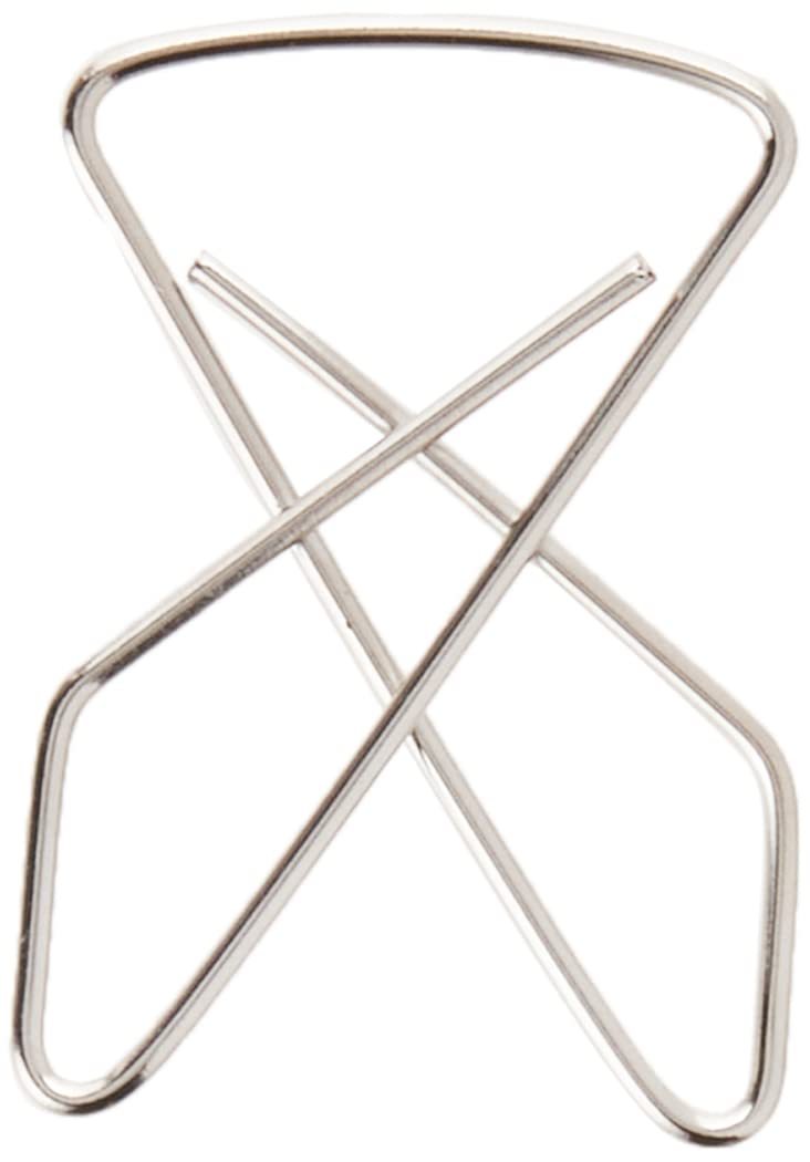 ACCO Ideal Butterfly Paper Clamps, Steel Wire, Small 1.5 Inch Size, 100 Sheet Capacity, Silver, 50 Clamps per Box (A7072620) 50 Count (Pack of 1)