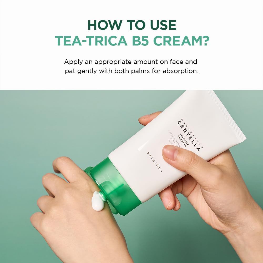 SKIN1004 Madagascar Centella Tea-Trica B5 Cream | Made with pure Centella | 2.53 fl.oz | 75ml