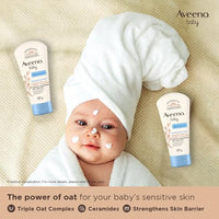 Aveeno Baby Dermexa Moisturising Cream 100g with Triple Oat Complex and Ceramides to soothe and relieve dry, itchy, sensitive skin | US pediatrician recommended | No added fragrance, cortisone or dyes | Hypoallergenic