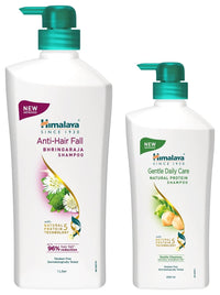 Himalaya Anti Hair Fall Shampoo with Bringaraja, 1000 ml and Himalaya Gentle Daily Care Protein Shampoo, 700ml