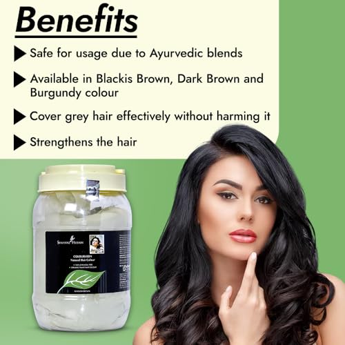 Shahnaz Husain Colourveda | Natural Hair Colour | Blackish Brown | 500g