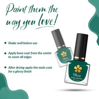 Olivia Nail Paint for Glossy Finish - 5ml (19 Ivy Green)