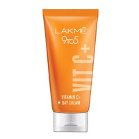 Lakmé 9To5 Vitamin C+ Day Cream with 98% Pure Vitamin C complex, 50g & Lakmé Cushion Matte Lipstick Burgundy Bloom, Long Lasting Comfortable Velvet Matte Finish - Waterproof, 4.5g