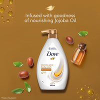 Dove Dryness Care Bodywash infused with Jojoba Oil to deeply nourish your skin, 100% gentle and paraben free/sulphate free cleansers, 100% plant- based moisturisers, 800ml