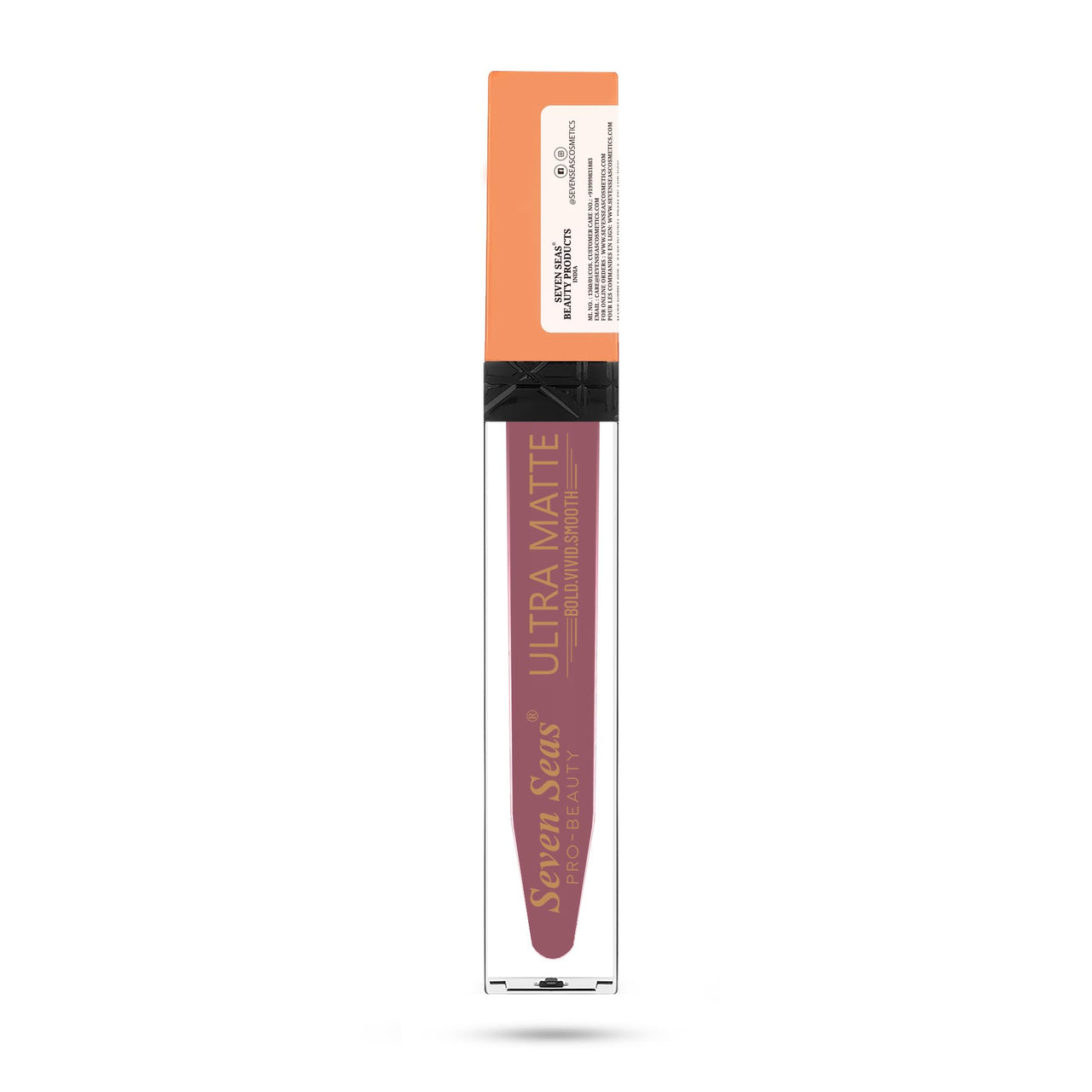 Seven Seas Ultra Matte Liquid Lipstick Trendy Nude Shade (Light Pink Rose)