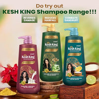 Kesh King Ayurvedic Anti-Hairfall Shampoo | Reduces hairfall | 21 Ayurvedic herbs | No Paraben & No Silicon | Enriched with Aloe Vera, Bhringraja & Amla | 600 ml