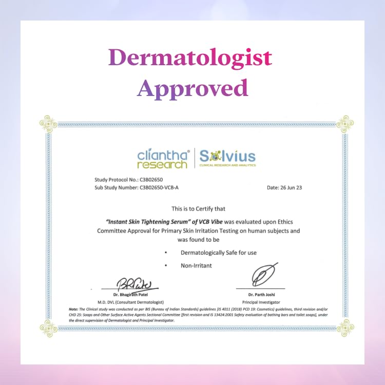 Viah Instant Skin Tightening Face Serum for Women | Anti-Ageing Face Serum for Women | Anti Wrinkle & Brightening | Firms, Hydrates, Smooths Fine Lines | Easyliance, Hyaluronic Acid &Lumicease 30ml