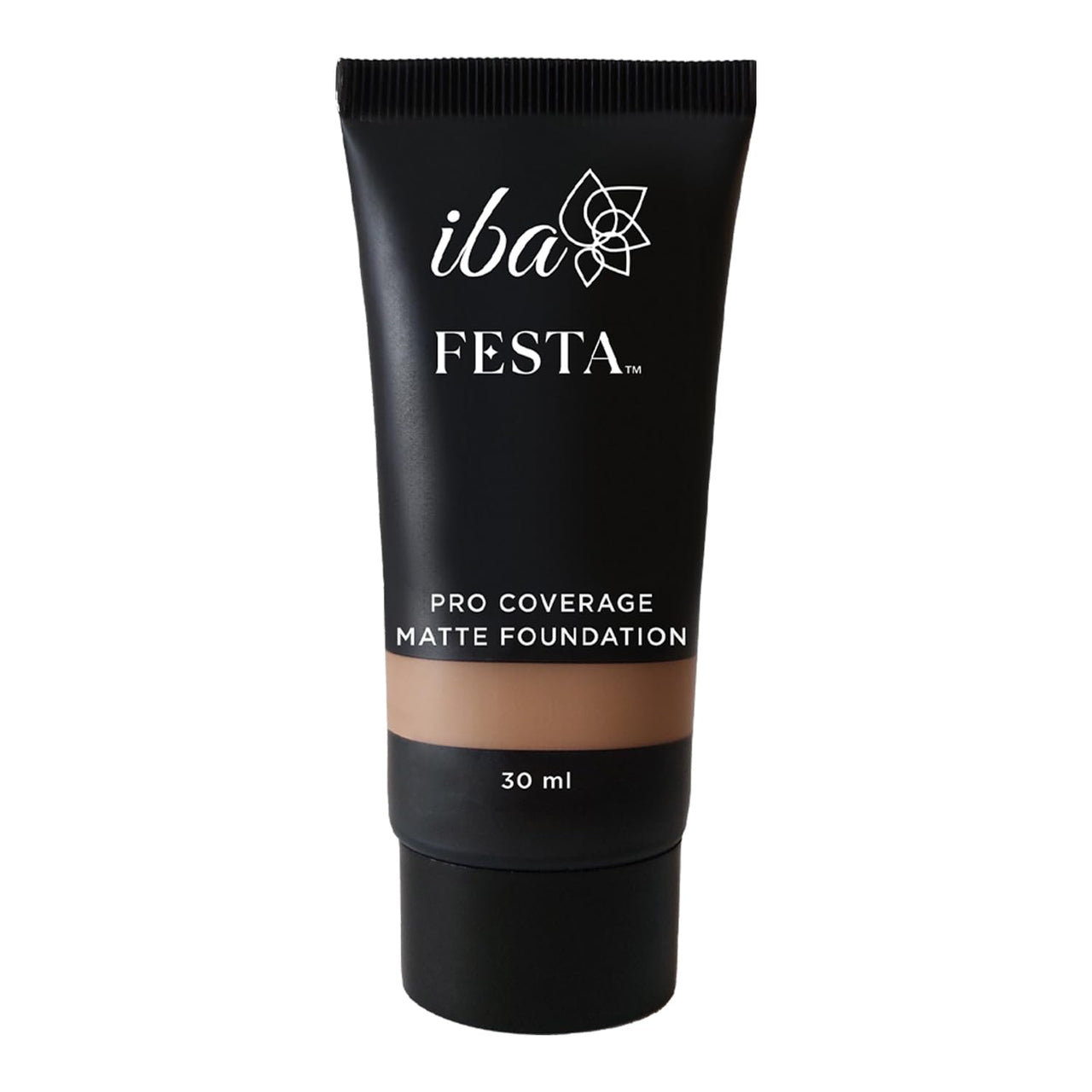 Iba Festa PRO Coverage Matte Foundation - 03 Natural, 30ml | Long Lasting | Lightweight | Oil Free & Matte Finish | 100% Natural Vegan & Cruelty-Free