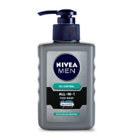 Nivea Body Lotion, Extra Whitening Cell Repair SPF 15, For All Skin Types, 400ml & Men Face Wash, Oil Control, 10x Vitamin C, 150ml