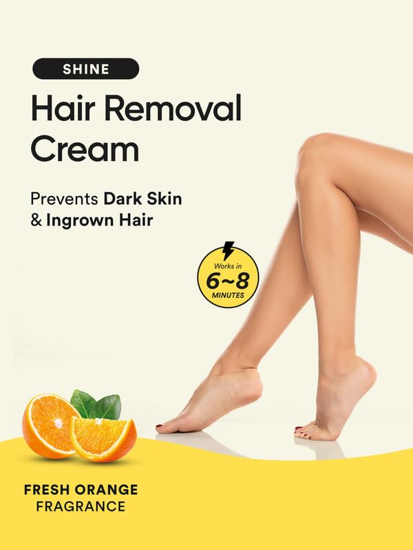 Bloom - Hair Removal Cream (Orange) - with Spatula (100gm) Pack of 2