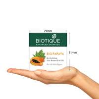 Biotique Papaya Tan Removal Brightening & Revitalizing Face Scrub | Gentle Exfoliation | Smooth and Clear Complexation | 100% Botanical Extracts| Suitable for All Skin Types | 75g