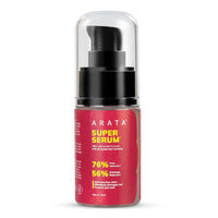 Arata Super Serum™ For Dry & Frizzy Hair | 76% Frizz Reduction | 56% Breakage Reduction | Luxurious Shine | Prevents Split Ends | Powered By JD Jojoba Hair Complex | Hair Serum For Women & Men |30ml