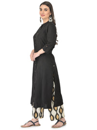 Pistaa's  Women's  Cotton Solid Readymade Salwar Suit Set