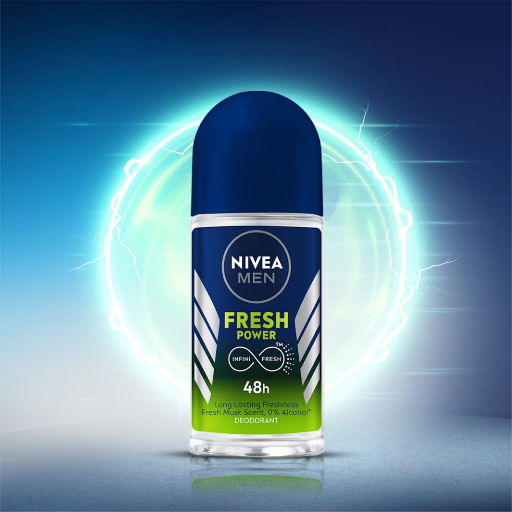 NIVEA MEN Fresh Power Roll-On Deodorant (50ml)