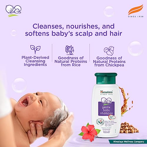 Himalaya Gentle Baby Shampoo 100ml | No Tears formula | Cleanses, softens and nourishes baby's  hair