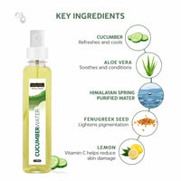 INDUS VALLEY Organic Ayurveda Fresh Aloe Vera & Cucumber Water Pore Tightening Skin Toner - (250ml)