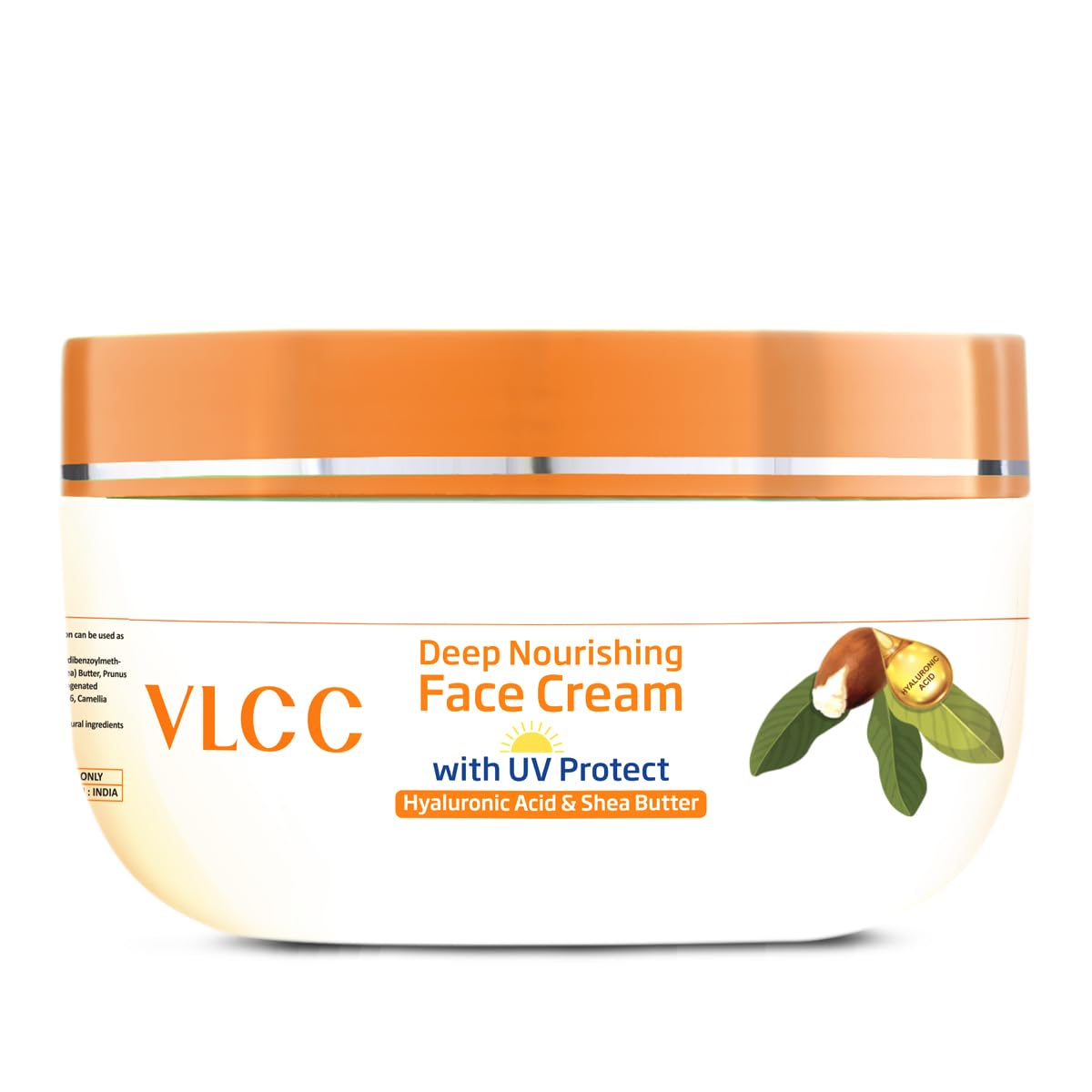 VLCC Deep Nourishing Face Cream with UV Protect - 200g | With Hyaluronic Acid & Shea Butter | UV Protection | Winter Skin Protection | Intense Moisturization & Nourishment