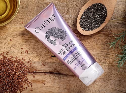 Curl Up Curl Hydrating Silicone Free Conditioner - For Frizzy, Wavy & Curly Hair - No Sulphate And Paraben - 200 ml