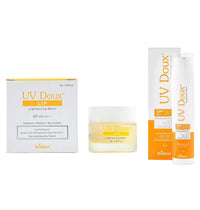 Brinton LIP Balm 8gm and Brinton UvDoux Sunscreen Lotion with SPF 30 in Oil Free Formula| Light Weight & Non Greasy Sunscreen|Protection against UVA/UVB Rays| For All Skin Types- 50 ML
