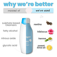 TuCo® Intelligent Mild Shampoo With Soapnut, Almond, Henna, Pomegranate for Ages 3+ Kids, Paraben & Sulphate Free - 100 ml (Pack of 1)