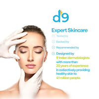 D9 Daily Intense Moisturizing Cream|3 Essential Ceramides And Shea Butter|Moisture Balance, Smoothens Skin, Non-Greasy, Non-Comedogenic|Suitable for All Skin Types for Men and Women|Designed by Dermatologists-150ml