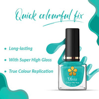 Olivia Nail Paint for Glossy Finish - 5ml (3 Aqua Marine)