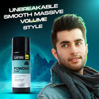 Gatsby Japan Hair Volumizing Powder Clay - 20g | Unbreakable Smooth | Ultra Lightweight & Massive Volume | Matte Finish Hair Wax for Men | Super Strong Hold | Quick & Easy Hair Styling