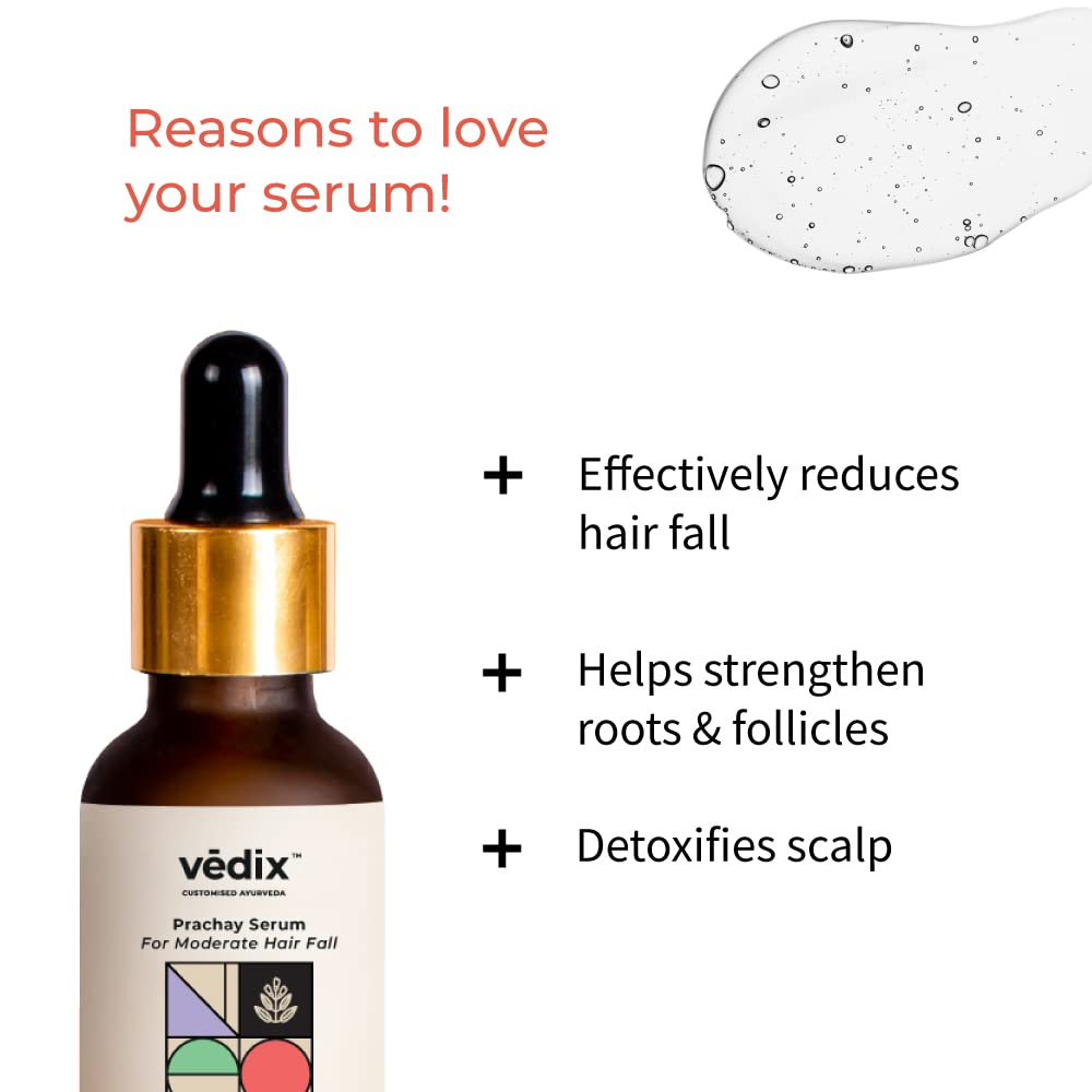 Vedix Vikleda Shampoo & Vithan Hair Growth Serum Combo For Women & Men | For Dry Hair & Hair Growth | 100ml + 40 ml