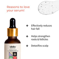 Vedix Vikleda Shampoo & Vithan Hair Growth Serum Combo For Women & Men | For Dry Hair & Hair Growth | 100ml + 40 ml