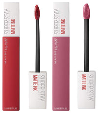 Maybelline New York Super Stay Matte Ink Liquid Lipstick, 20 Pioneer and 125 Inspirer, 5g (Pack of 2)