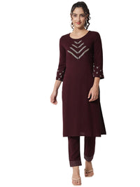G4Girl Women's  Rayon Kurta Pant Set