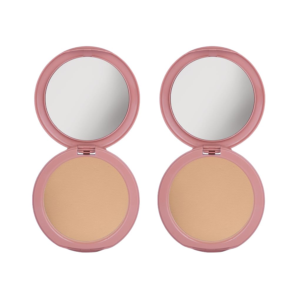 Dazller Classique Compact Powder, 9g - (Pack of 2), 8007 Cocoa, Velvety Natural Finish, Oil-Control, Sebum Absorption Formula, No-makeup look, Emollient-rich