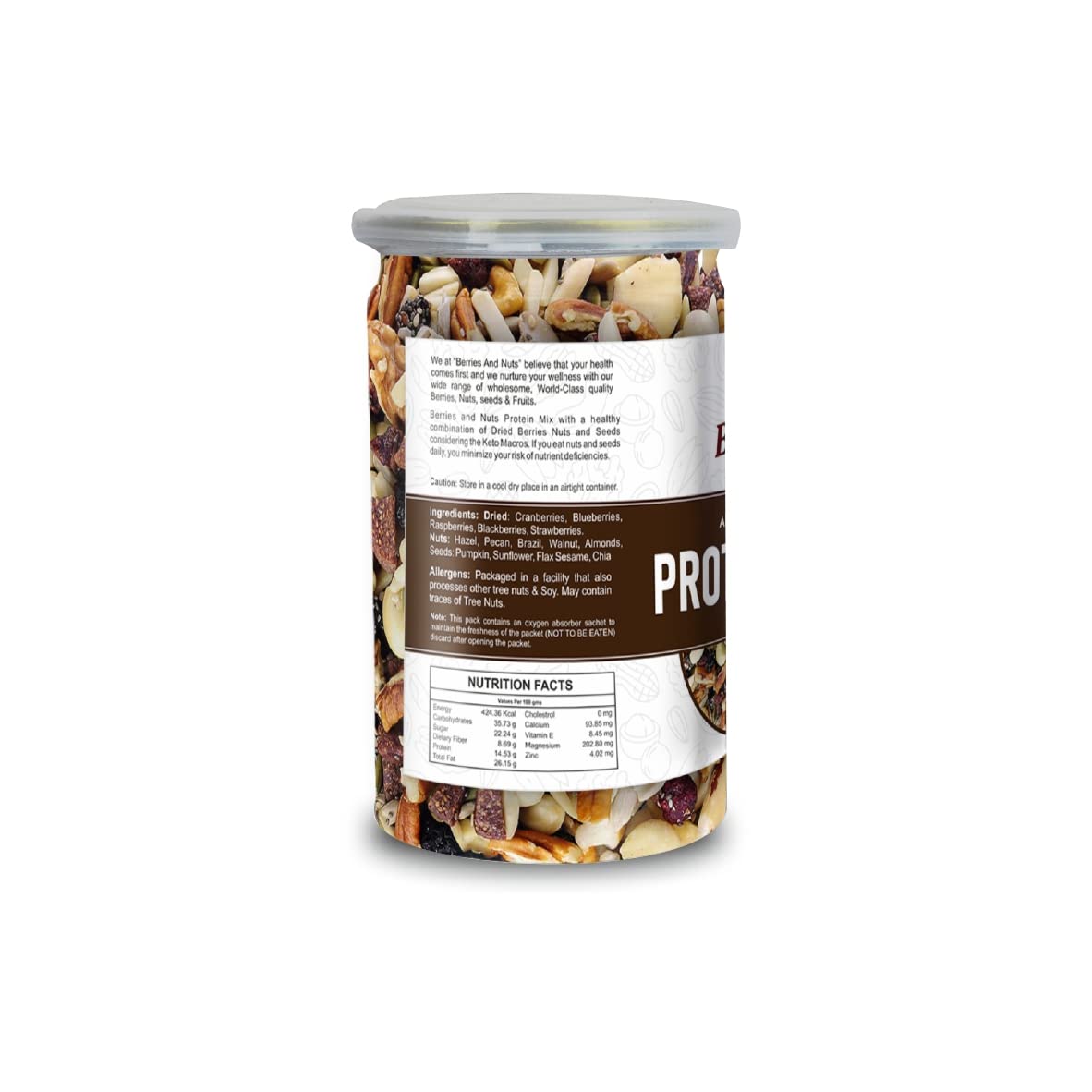 Berries And Nuts Special Protein Trail Mix | Dried Berries, Nuts & Seeds | 600 Grams | 3 Bottle of 200 Grams