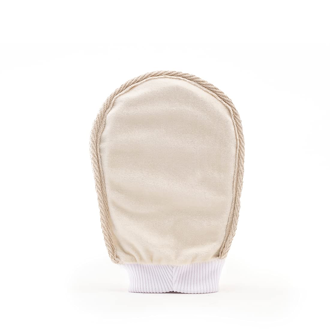 mCaffeine Exfoliating Gloves for Body Cleansing and Scrubbing | Bath Glove - made of 100% Natural Fibre | Gentle on the Skin | Sustainable, Unisex | Easy to Use