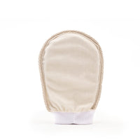 mCaffeine Exfoliating Gloves for Body Cleansing and Scrubbing | Bath Glove - made of 100% Natural Fibre | Gentle on the Skin | Sustainable, Unisex | Easy to Use