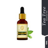 Khadi Natural Tea Tree Pure Essential Oil| Latest International Packaging| Provides Fresh & Purifying Experience| Anti inflammatory Properties| Skincare & Haircare| Improves Scalp Health| Helps Reduce Spots| 15ml