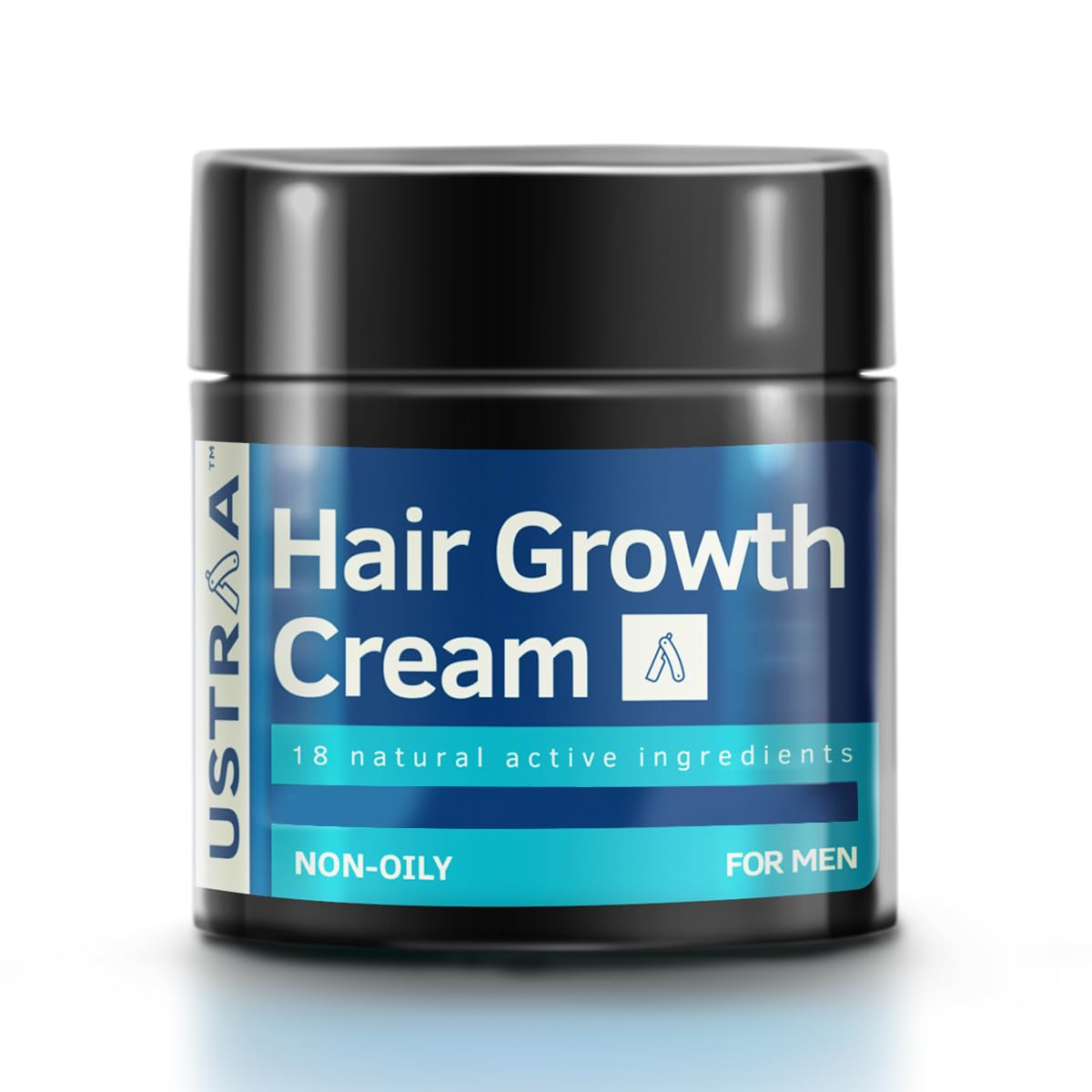 USTRAA Hair Growth Cream - 100 g - with Onion Extract, Neelbhringadi, Blackseed Oil - Helps boost hair growth, Prevents hair fall - No Parabens, No Mineral Oil