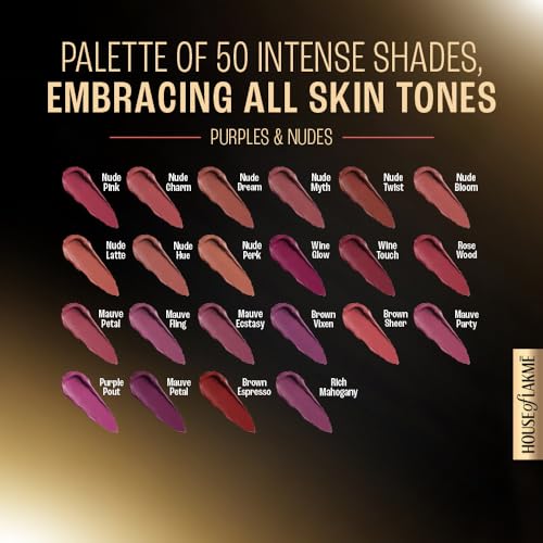 Lakmé Forever Matte Liquid Lip Colour, Mauve Fling, 5.6 ml