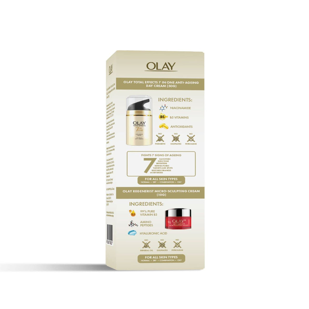 Olay TE Day Cream 50g + Olay Regenerist Micro-sculpting Cream Mini 10g – Ultimate Skincare kit