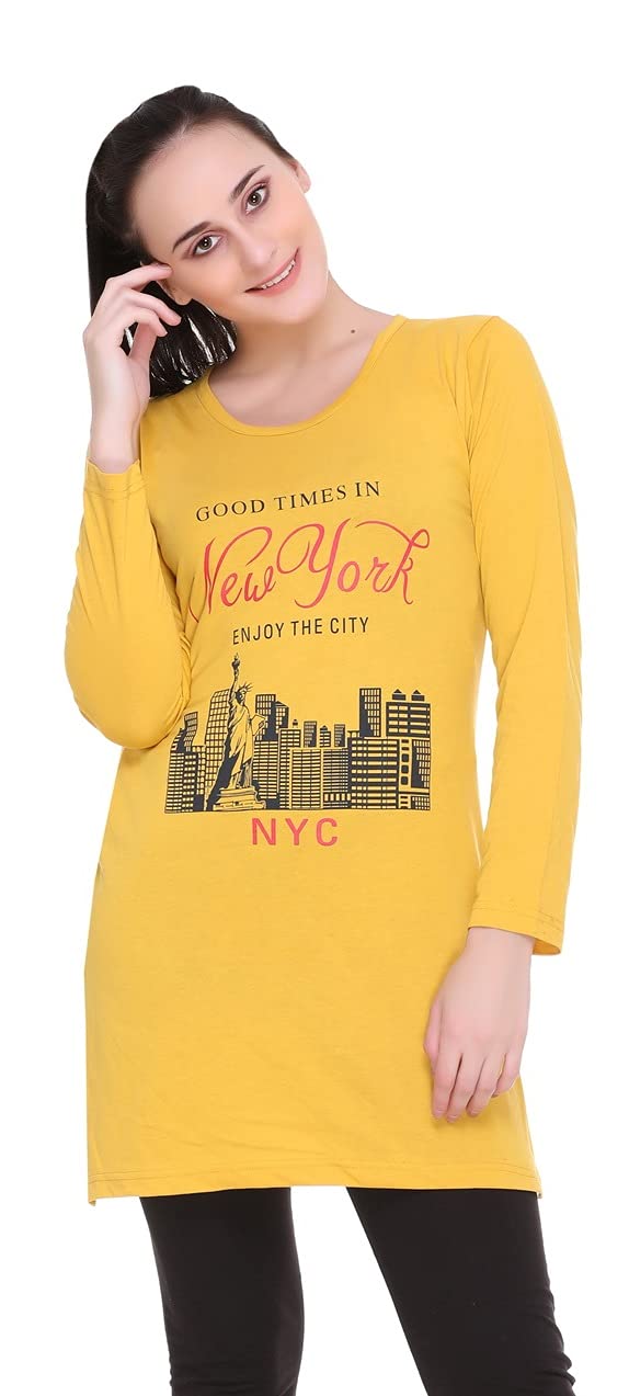 In Love Women's  Long Knee Length Night Wear Tshirts