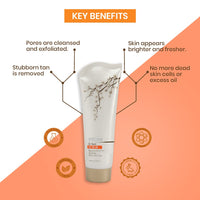 Ozone D Tan Extension Range Combo (Face Wash + Face Pack Cream + Face Scrub) - For Sun Tan Removal - 300 G