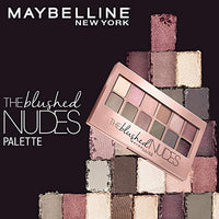 Maybelline New York Eyeshadow Palette, 12 Highly Blendable Shades, Matte and Sheen Colours, The Blushed Nudes, 9g