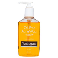 Neutrogena Oil Free Facial Moisturiser, SPF 15, 115ml And Neutrogena Oil Free Acne Face Wash, 175ml