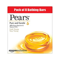 Pears Naturalé Pomegranate Brightening Bathing Soap Bar, 125 g (Pack of 3) & Pears Pure And Gentle Bathing Bar, 125g (Pack Of 8)