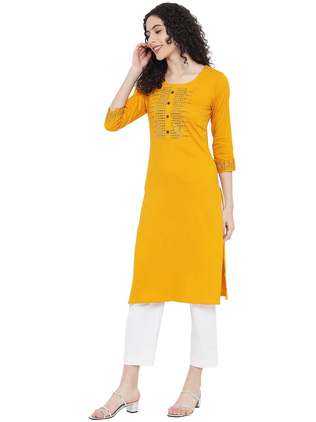 G4Girl Stretchable Cotton Lycra Kurti for Women's