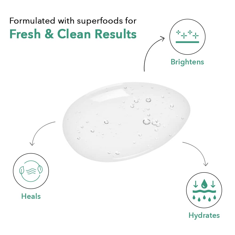 BE SOULFULL Facial Cleanser with Kakadu Plum & Gotu Kola Cleansing Gel, Soap-Free Daily Face Wash For Gentle Cleansing With Licorice Root, Remove Impurities, Moisturizes & Improves Skin Texture, 100ml